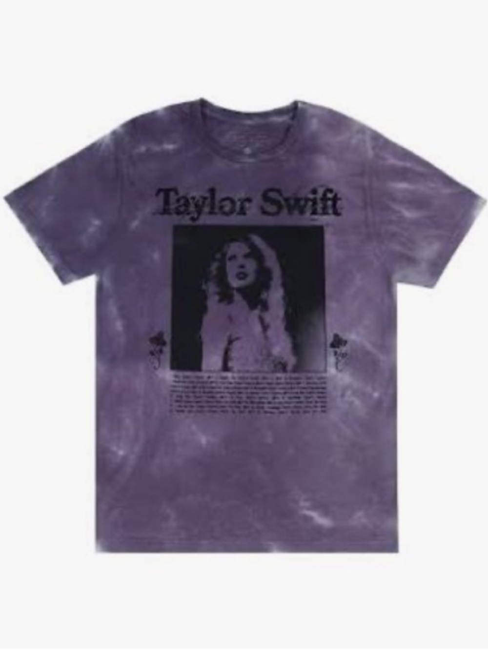 Taylor Swift Purple Tie-Dye Graphic Tee